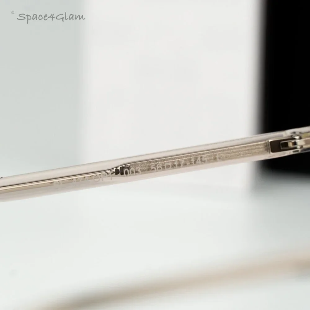 Saint Laurent Women Eyeglasses Transparent Nude Square SL474OPT 003 BRAND NEW
